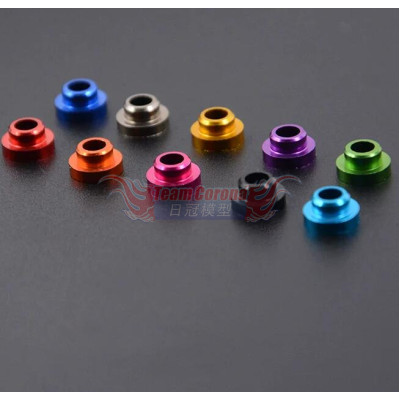 Team Solar Servo Countersunk Washer M3 (4) Black / Blue  / Red / Orange / Gun Metal 